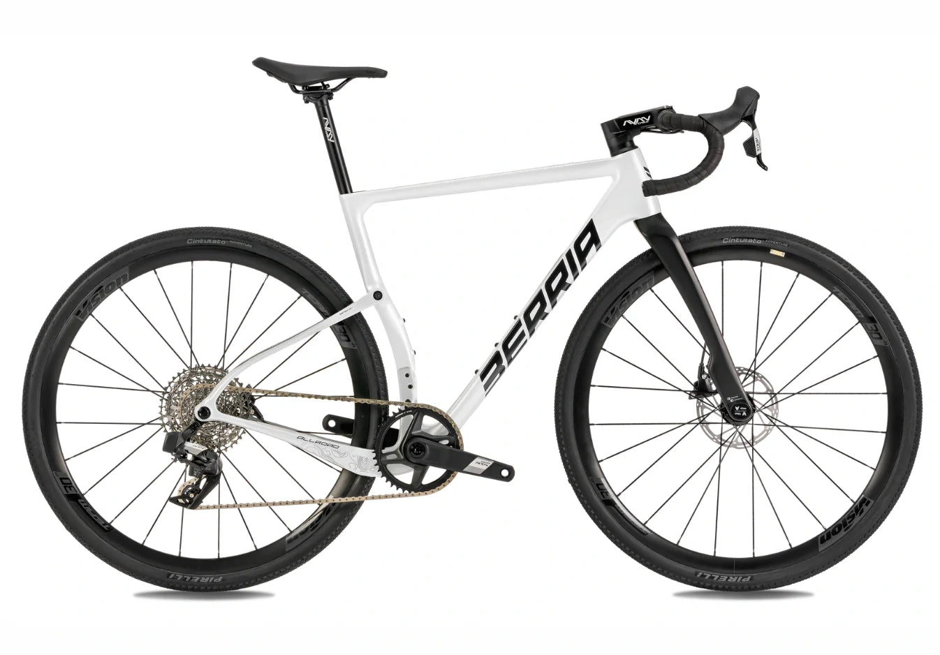 Berria Allroad gravel dviratis balto perlamutro spalva