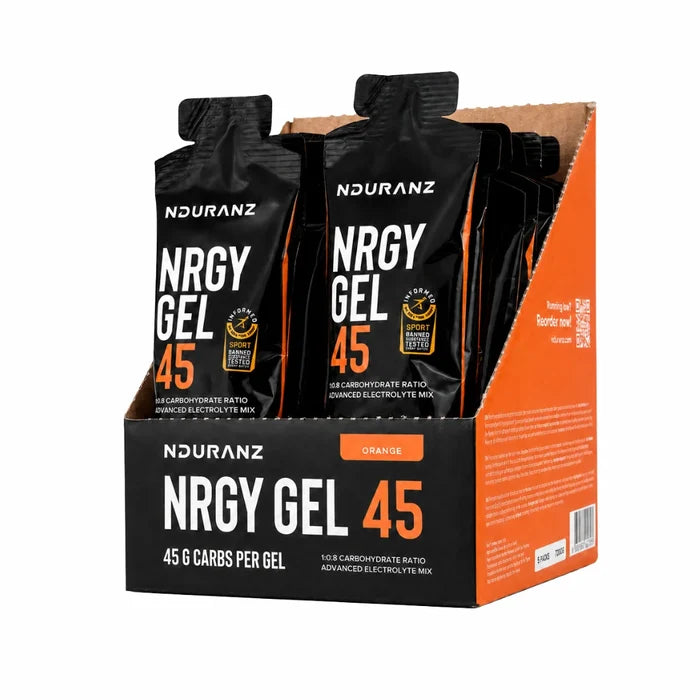 Nduranz Nrgy Gel 45 – energetinis gelis, pakuotė 16 vnt.