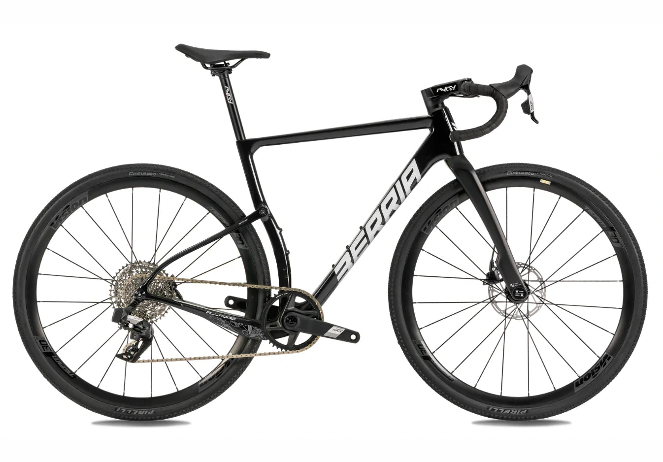Berria Allroad gravel dviratis juodos spalvos