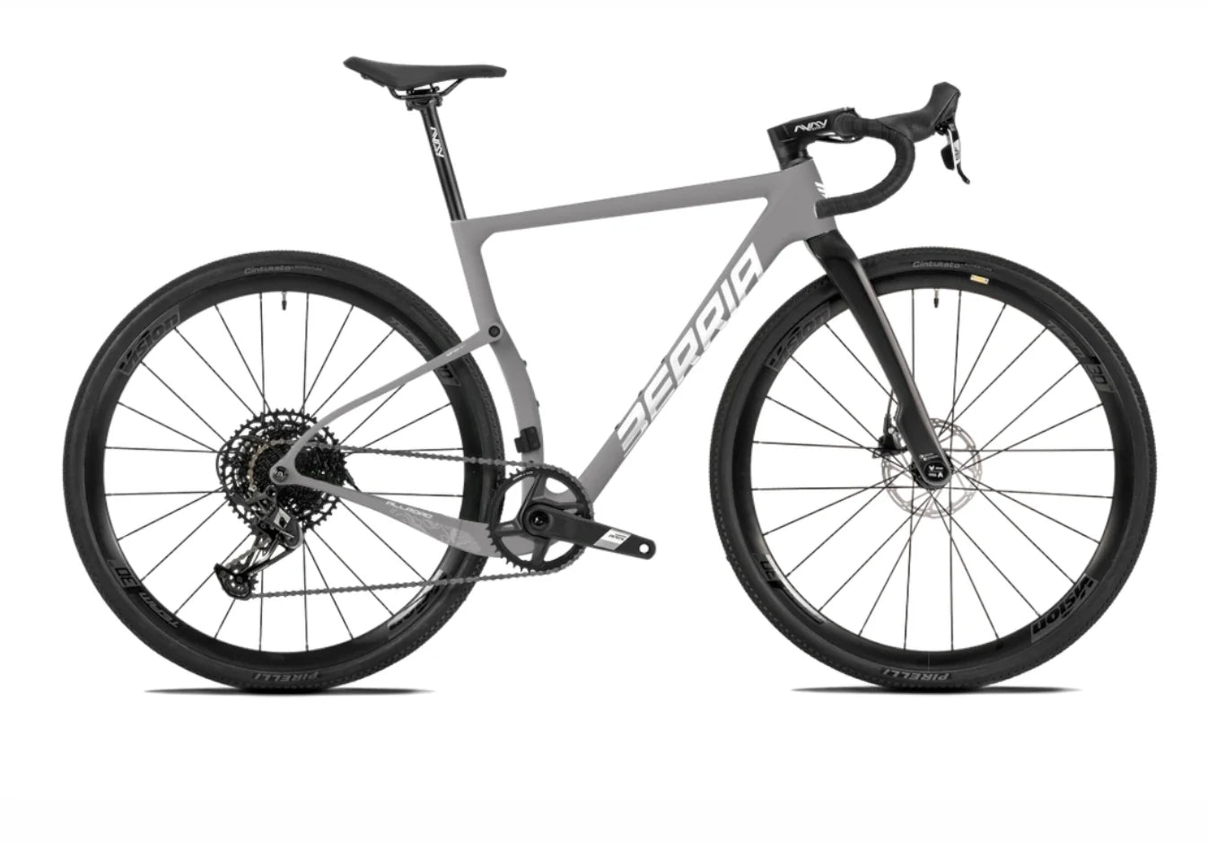 Berria Allroad gravel dviratis pilkos spalvos