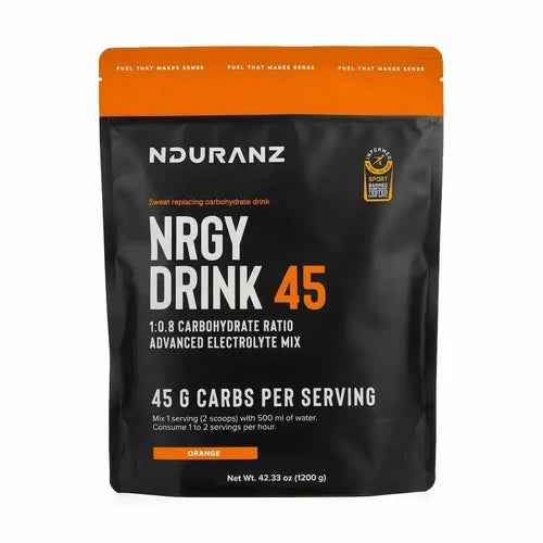 Nduranz NRGY Drink 45 – izotoninis energetinis gėrimas, pakuotė 1200 g
