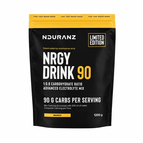 Nduranz NRGY Drink 90 Limited – izotoninis energetinis gėrimas, pakuotė 1200 g
