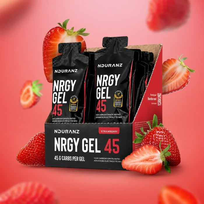 Nduranz Nrgy Gel 45 – energetinis gelis, pakuotė 16 vnt.