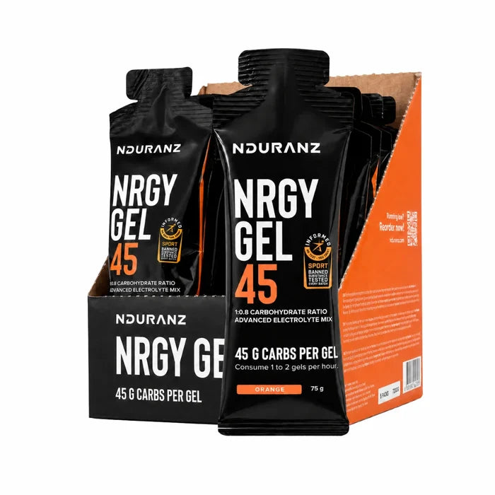 Nduranz Nrgy Gel 45 – energetinis gelis, pakuotė 16 vnt.