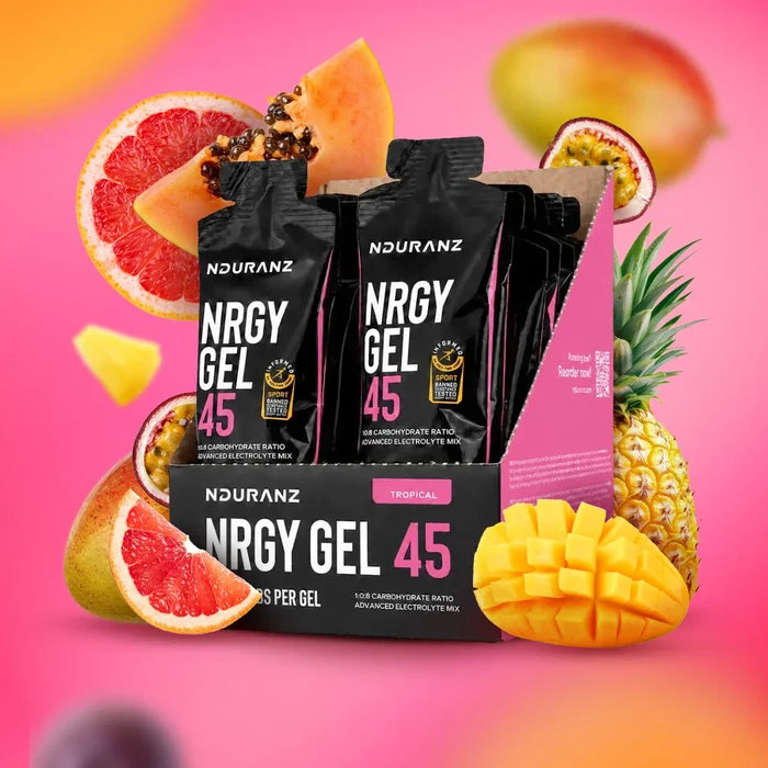 Nduranz Nrgy Gel 45 – energetinis gelis, pakuotė 16 vnt.