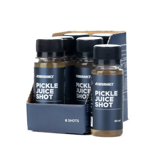 4Endurance Pickle Juice Shot – šotas raumenų traukimo metu, 6 × 60 ml